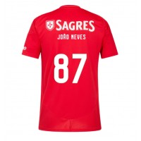 Fotbalové Dres Benfica Joao Neves #87 Domácí 2024-25 Krátký Rukáv